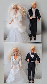 Barbie e Ken Sposi originali  Mattel.  + abiti 