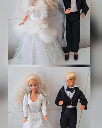Barbie e Ken Sposi originali  Mattel.  + abiti 