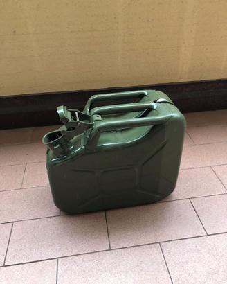 Tanica in metallo tipo militare  da 10 litri