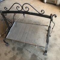 Griglia inox artigianale autogirante pesce e carne