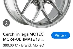 Cerchi motek 18 era 45 per gruppo vag