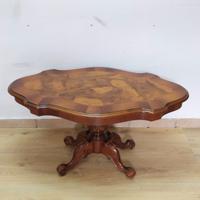 TAVOLINO A BISCOTTO-VELA CON PIANO INTARSIATO  