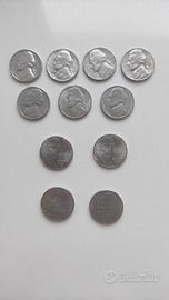 Monete 5 centesimi USA "Nickel"