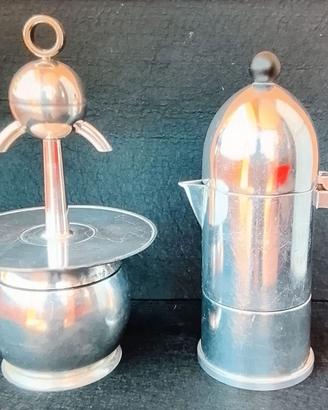 2 caffetterie Alessi + Express Omet m. Papalina
