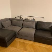 divano ikea + contenitore + elemento letto doghe