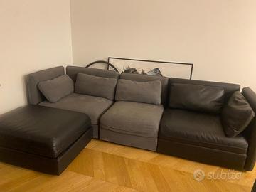 divano ikea + contenitore + elemento letto doghe