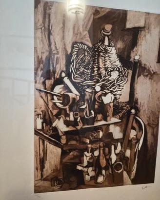 quadro  Renato Guttuso Titolo Damigiane