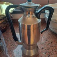 Caffettiera napoletana in metallo con doppio manic