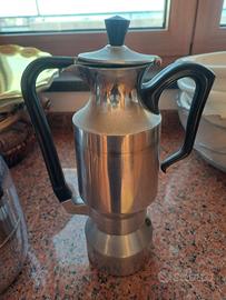 Caffettiera napoletana in metallo con doppio manic