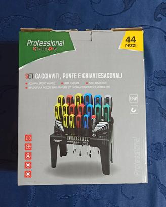 Set cacciaviti con inserti bits e chiavi esagonali