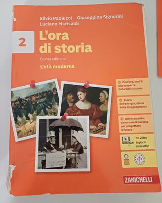 libro ISBN 9788808333377  l'ora di storia 2