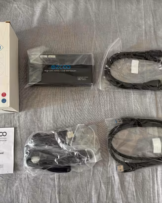 KVM Switch 2x1 8K@60Hz 4K@120Hz, HDCP2.2 HDR, USB3