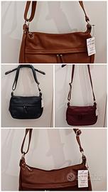Borsa a tracolla in vera pelle Made in Italy 