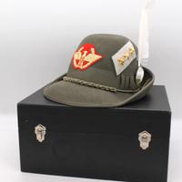 Cappello Alpino piuma bianca + custodia
