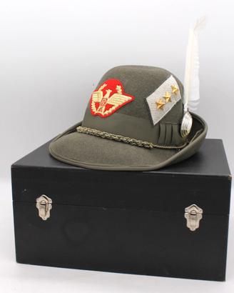 Cappello Alpino piuma bianca + custodia