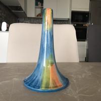 Portacandela ceramica dipinta a mano