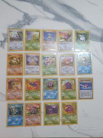 Carte pokémon vintage ita set base jungle fossil