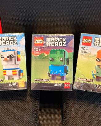 LEGO Minecraft BrickHeadz 40624 40625 40626
