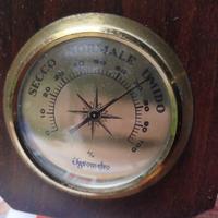 OROLOGIO DA MURO IN LEGNO CON METEO E MIS.UMIDITA'
