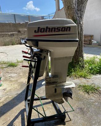 Barca grande e motore Johnson 737 40 cv