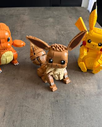 Lotto Mega Pokemon Jumbo Pikachu Charmander eevee