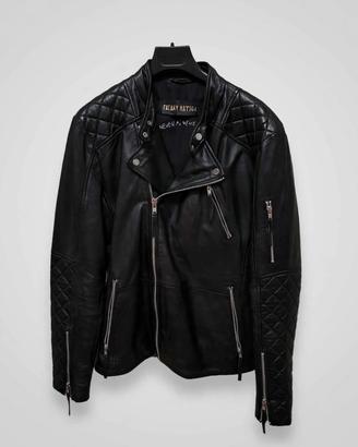Freaky Nation Cruiser Giacca in vera pelle NEW