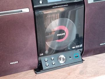 Stereo Philips  micro MCM277/12 con AUX, CD e Radi