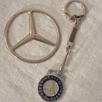 Mercedes portachiavi e fregio d epoca 