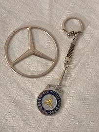 Mercedes portachiavi e fregio d epoca 