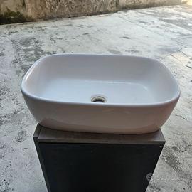 Lavabo da appoggio rettangolare Ceramica Globo