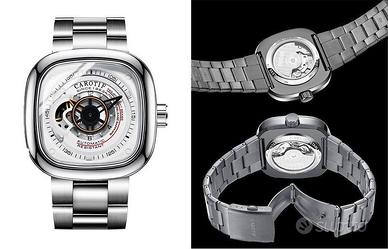 Orologio meccanico automatico acciaio