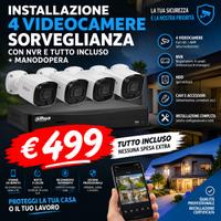 INSTALLATORE TELECAMERE VIDEOSORVEGLIANZA