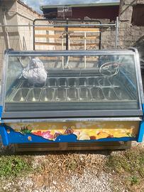 Vetrina gelato o drutta