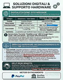 Helpdesk remoto-Riparazione PC- Low Cost
