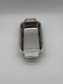 scolapasta estensibile da lavello in acciaio inox