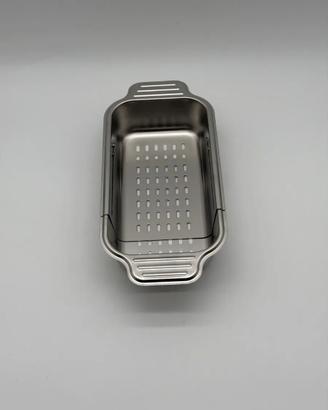 scolapasta estensibile da lavello in acciaio inox