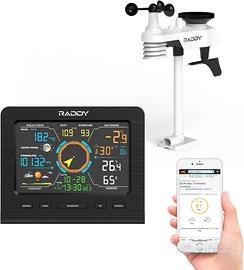 Raddy WF-100C Lite Stazione Meteo WiFi con sensore