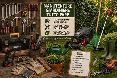 Manutentore tuttofare - giardiniere