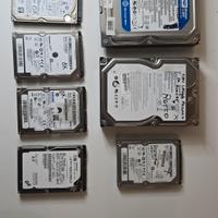 lotto hard disk 500gb, 250gb e 750gb usati