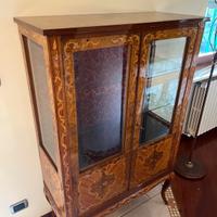 Vetrina intarsiata anni 60