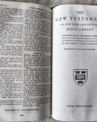 BIBBIA - INGLESE  King James tascabile in PELLE