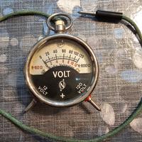 Voltmetro vintage Radio-Voltmeter. 12volt 120volt