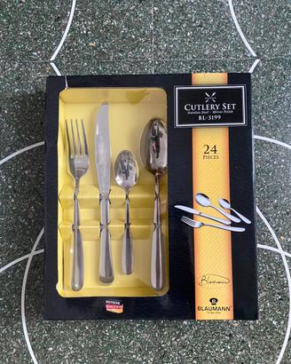 Set Posate 24 Pezzi BLAUMANN - Acciaio Inox