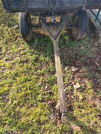 Carro a sponde con timone uso giardino privato