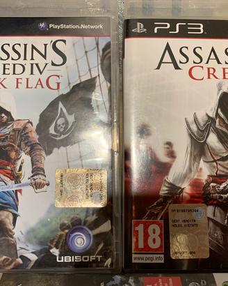 Assassin's Creed II e IV Ps3 Lotto giochi Ps 3