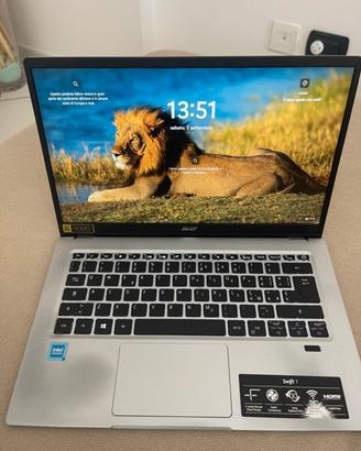 Acer Swift 1 sf114 notevook leggero e sottile