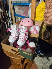 Pattini a rotelle e protezioni