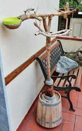 Traliccio in legno per pappagalli
