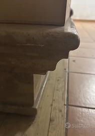 Rivestimento per camino con colonne