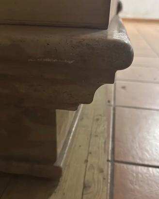 Rivestimento per camino con colonne